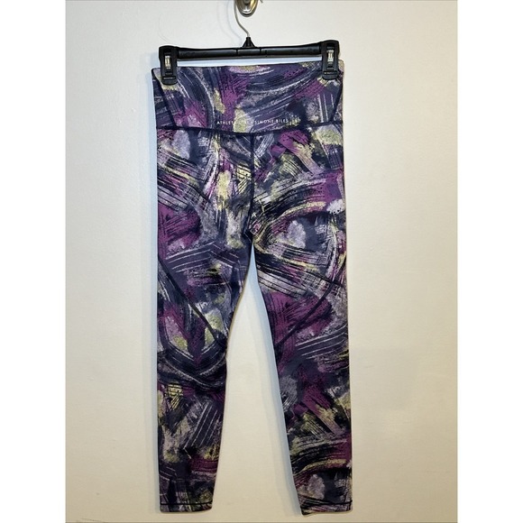 NWOT Athleta Girl x Simone Biles Reversible Leggings Girls Size 14 XL - Picture 4 of 11